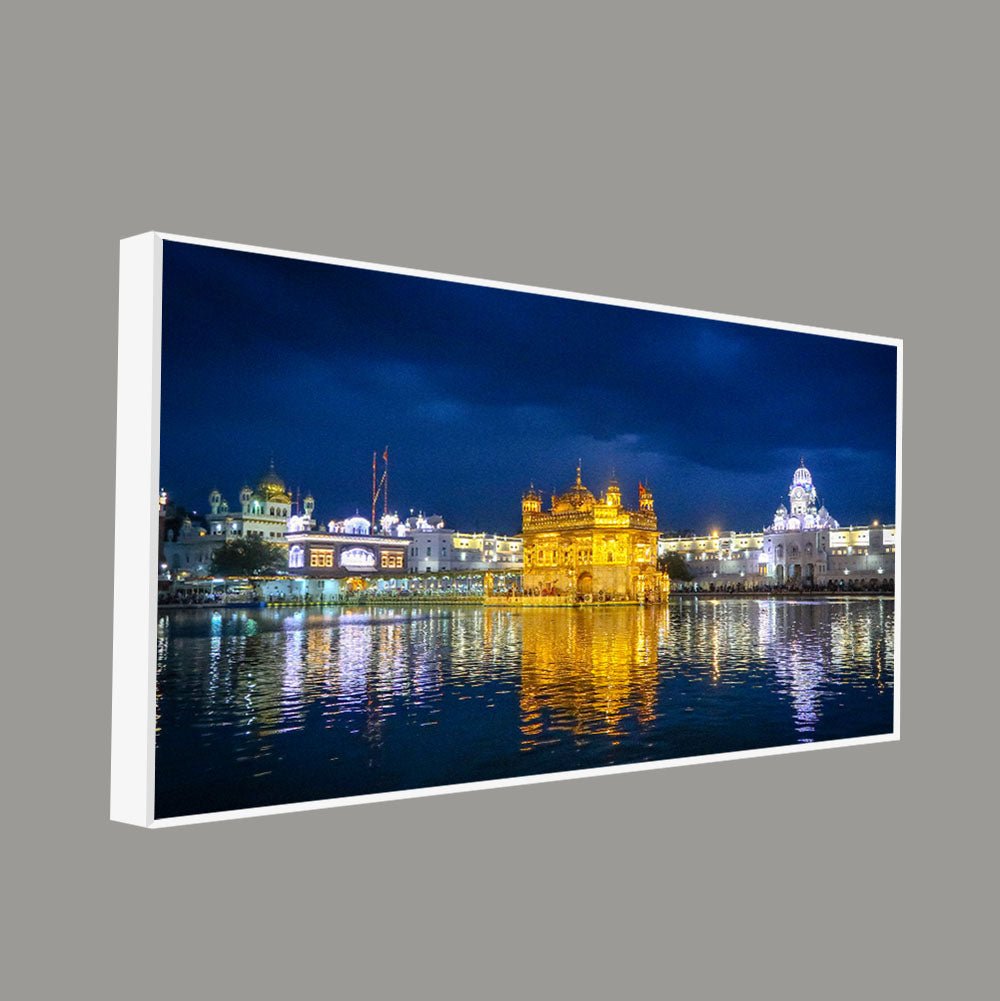 Golden Temple in Evening Canvas Wall Painting - Decor Smart