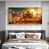 Golden Temple Premium Acrylic Floating Wall Painting - Decor Smart