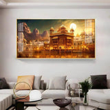 Golden Temple Premium Acrylic Floating Wall Painting - Decor Smart