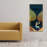 Golden Textured Leaves Canvas Wall Painting - Decor Smart