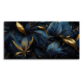 Golden Tropical leaves Canvas Wall Painting - Decor Smart