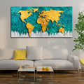World Map Wall Painting