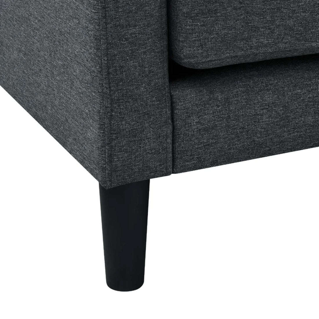 Grey Color Standard Velvet Accent Chair with Ottoman - Decor Smart