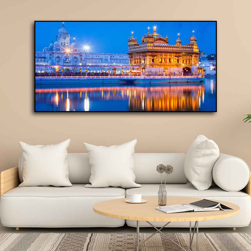 Gurdwara Sri Harmandir Sahib The Golden Temple Wall Painting - Decor Smart