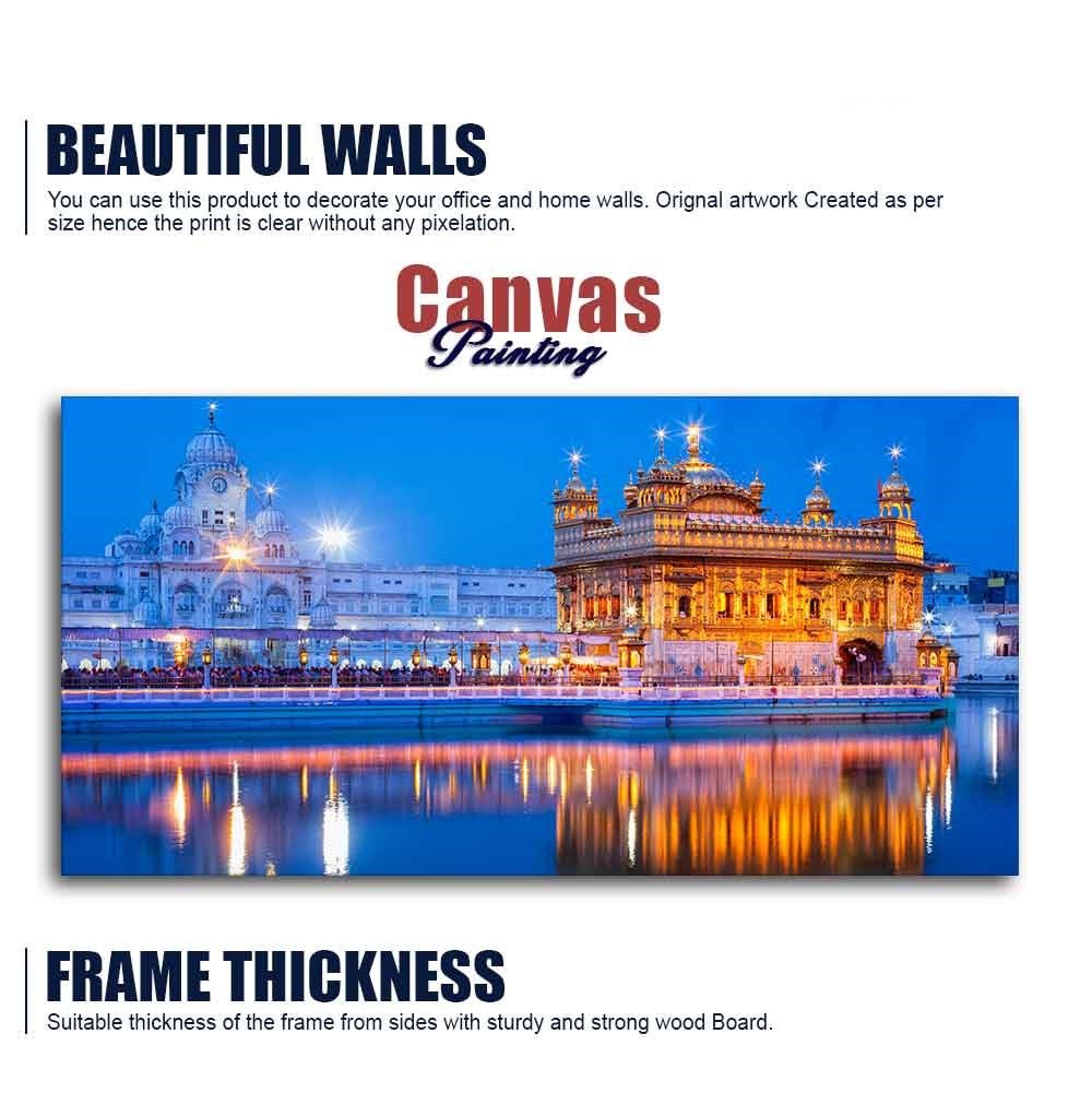 Gurdwara Sri Harmandir Sahib The Golden Temple Wall Painting - Decor Smart