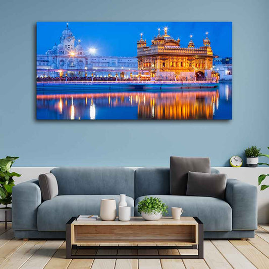 Gurdwara Sri Harmandir Sahib The Golden Temple Wall Painting - Decor Smart