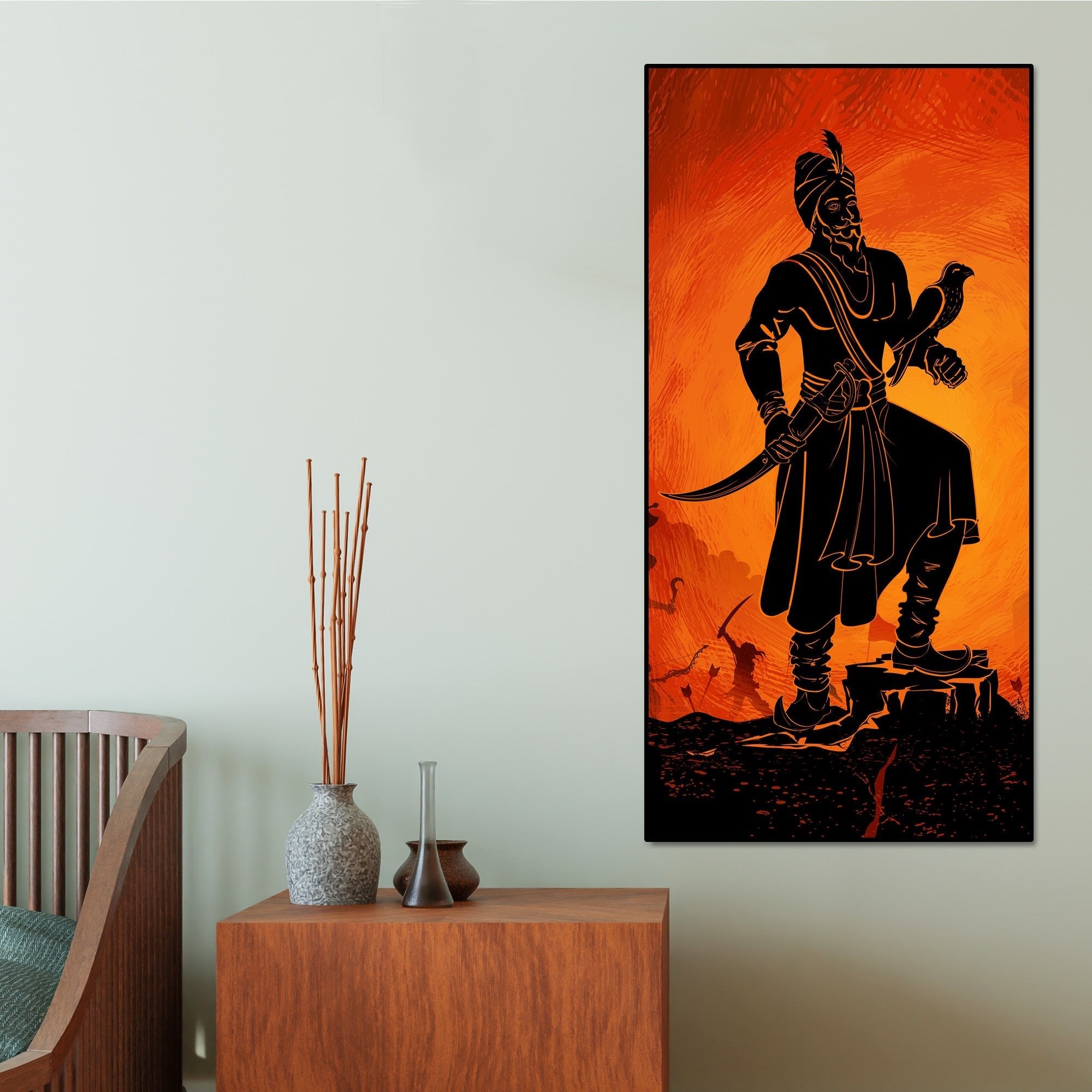 Guru Gobind Singh Canvas Wall Painting - Decor Smart