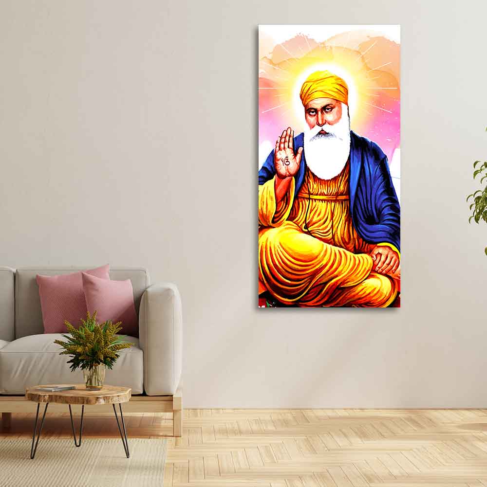 Guru Nanak Dev Canvas Wall Painting - Decor Smart