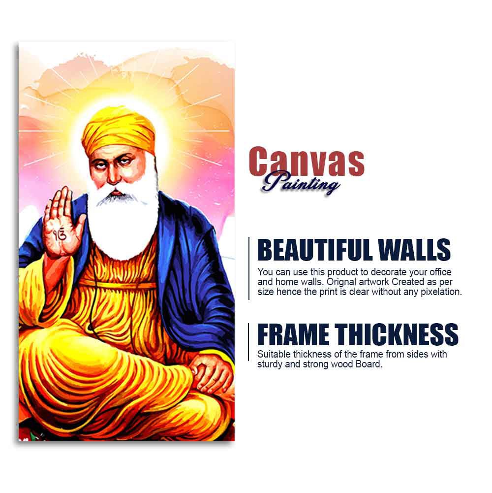 Guru Nanak Dev Canvas Wall Painting - Decor Smart