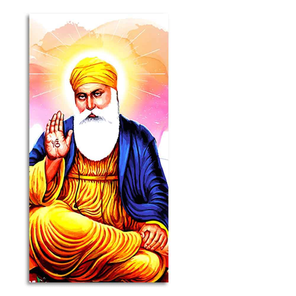 Guru Nanak Dev Canvas Wall Painting - Decor Smart