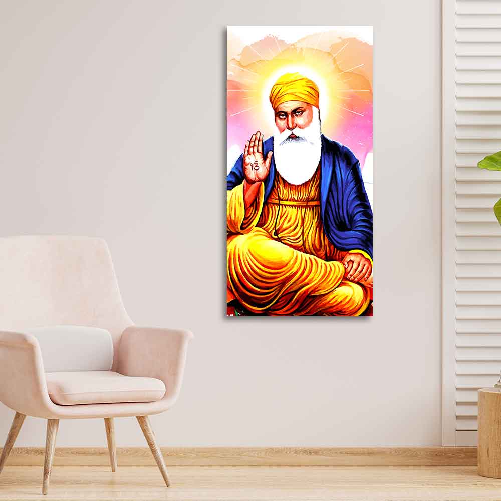 Guru Nanak Dev Canvas Wall Painting - Decor Smart