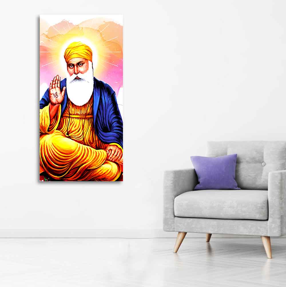 Guru Nanak Dev Canvas Wall Painting - Decor Smart