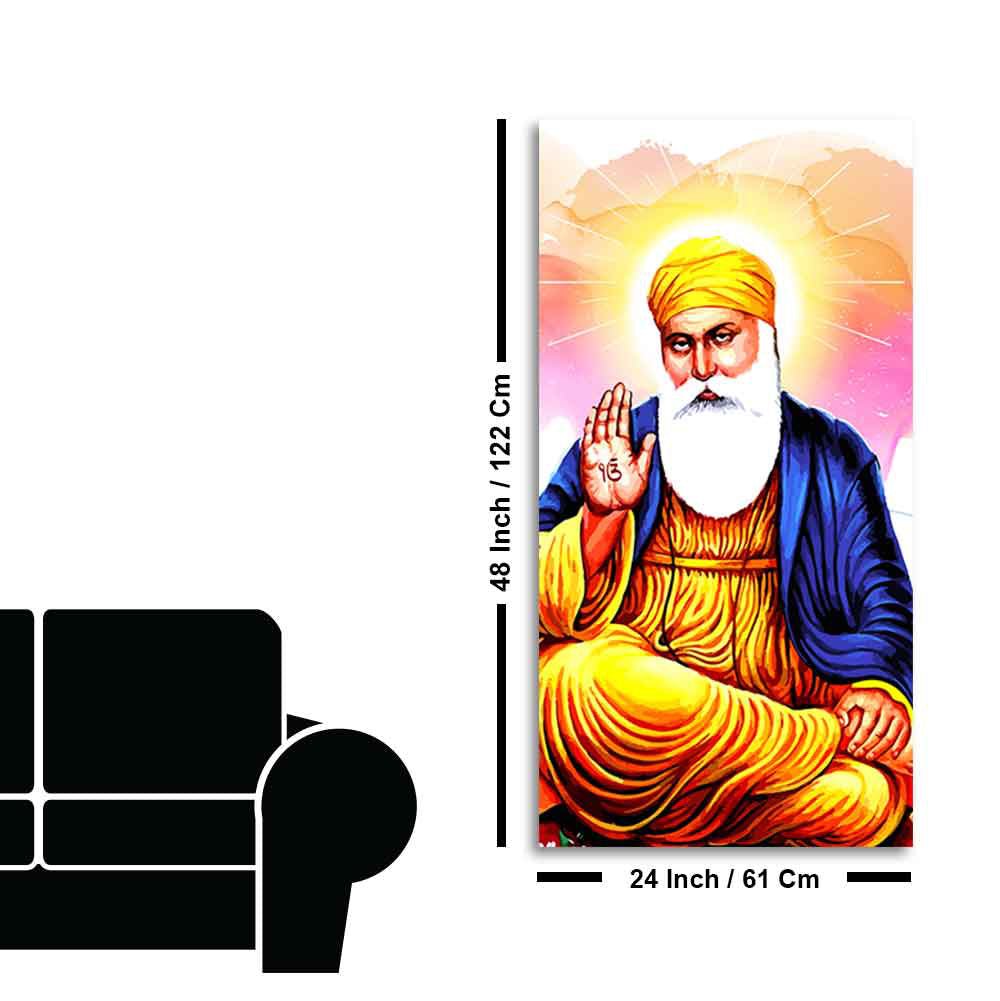 Guru Nanak Dev Canvas Wall Painting - Decor Smart