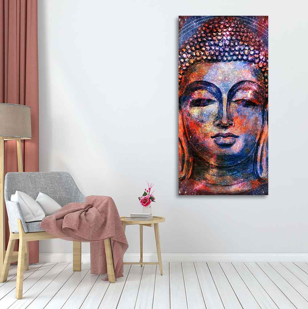 Head of Gautam Buddha Canvas Wall Painting - Decor Smart