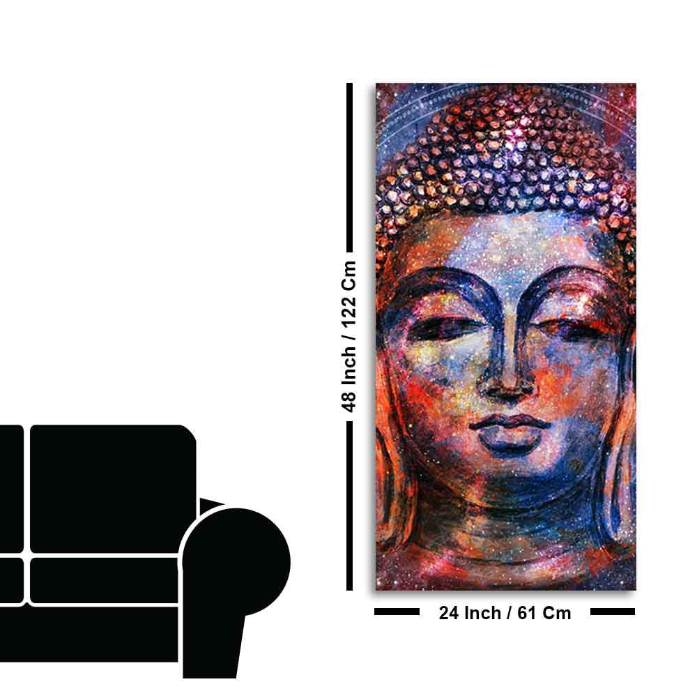 Head of Gautam Buddha Canvas Wall Painting - Decor Smart