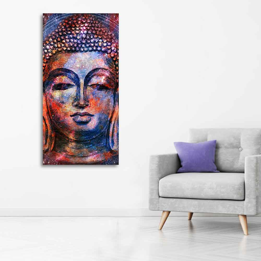 Head of Gautam Buddha Canvas Wall Painting - Decor Smart