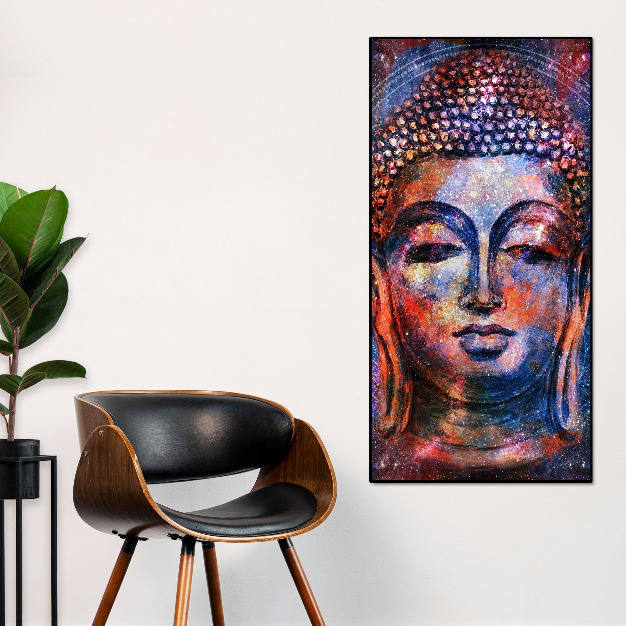 Head of Gautam Buddha Canvas Wall Painting - Decor Smart