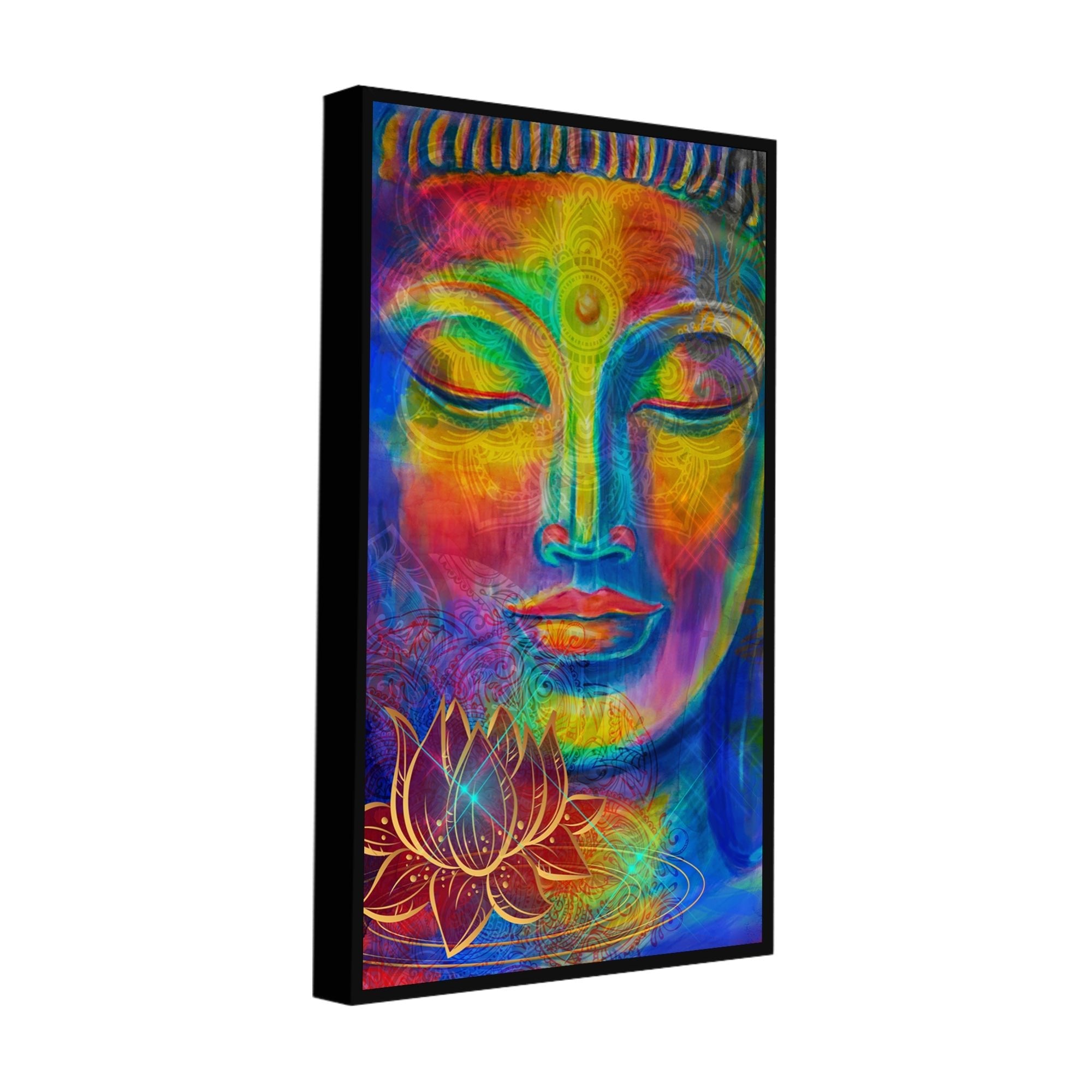 Head of Lord Buddha Canvas Wall Painting - Decor Smart