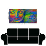 Head of Lord Buddha Colorful Wall Painting - Decor Smart