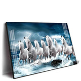 Heaven Horses Premium Acrylic Floating Wall Painting - Decor Smart