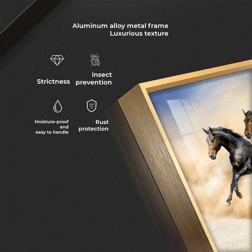 Herd of Horses Premium Acrylic Floating Wall Painting - Decor Smart