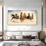Herd of Horses Premium Acrylic Floating Wall Painting - Decor Smart