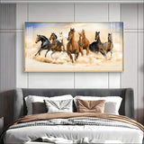 Herd of Horses Premium Acrylic Floating Wall Painting - Decor Smart