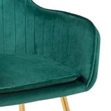 High Tufted Back Luxury Green Premium Lounge Chair - Decor Smart