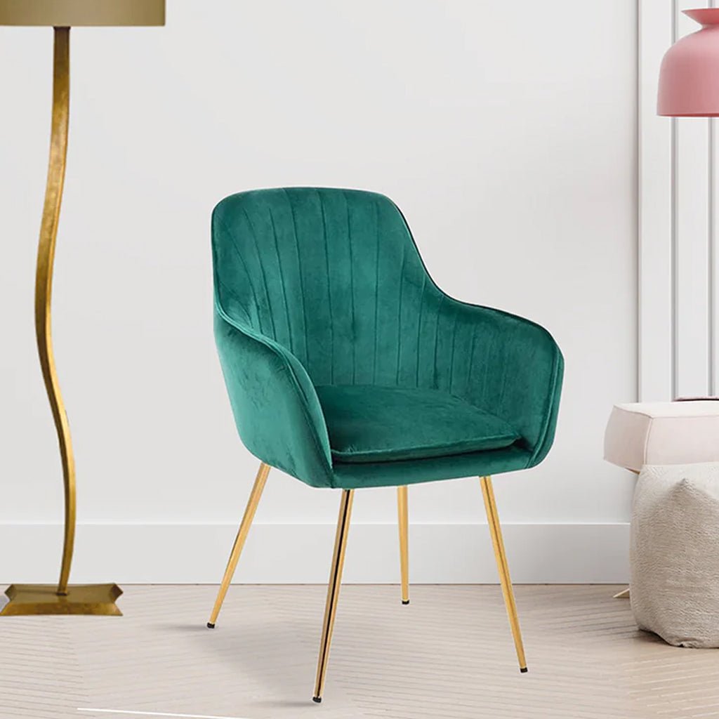 High Tufted Back Luxury Green Premium Lounge Chair - Decor Smart