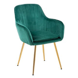 High Tufted Back Luxury Green Premium Lounge Chair - Decor Smart