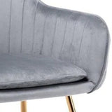 High Tufted Back Luxury Grey Comfy Lounge Chair - Decor Smart