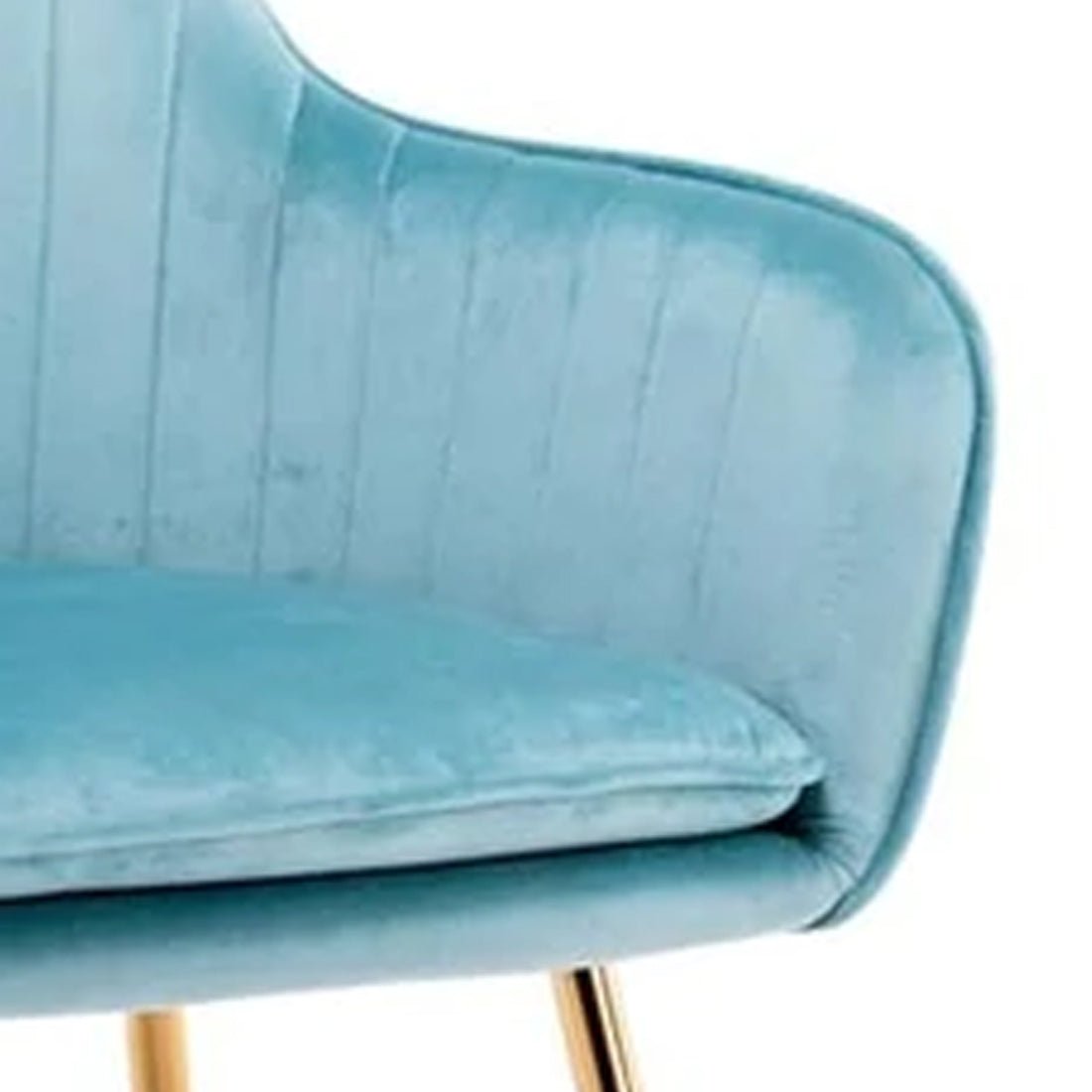 High Tufted Back Luxury Sky Blue Comfy Lounge Chair - Decor Smart