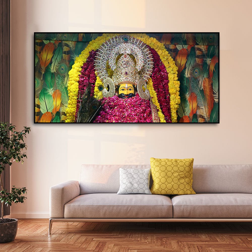 Hindu God Khatu Shyam Baba Wall Décor – Premium Canvas by Decor Smart