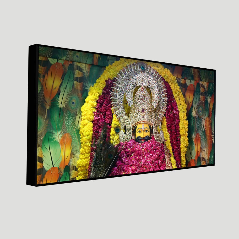 Hindu God Khatu Shyam Baba Wall Décor – Premium Canvas by Decor Smart