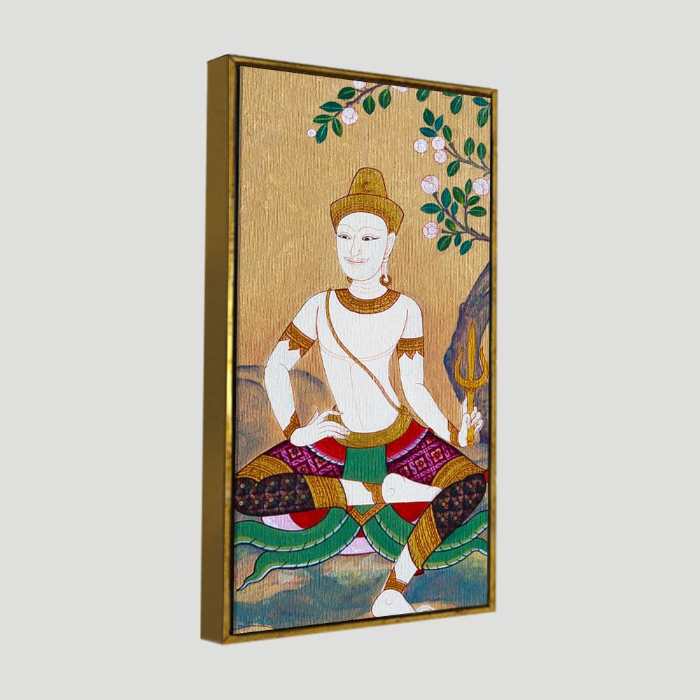 Hindu God Thai Style Art Premium Canvas Wall Painting - Decor Smart