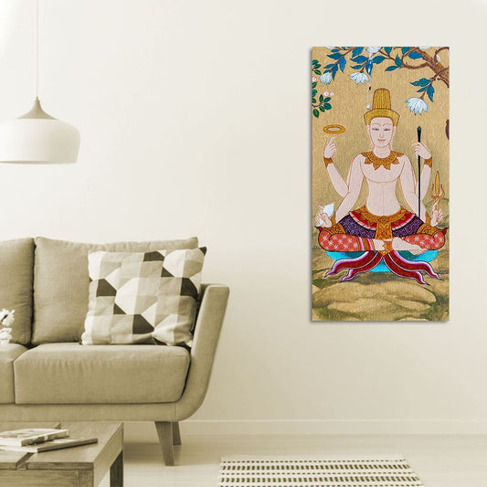 Hindu God Thai Style Art Wall Painting - Decor Smart