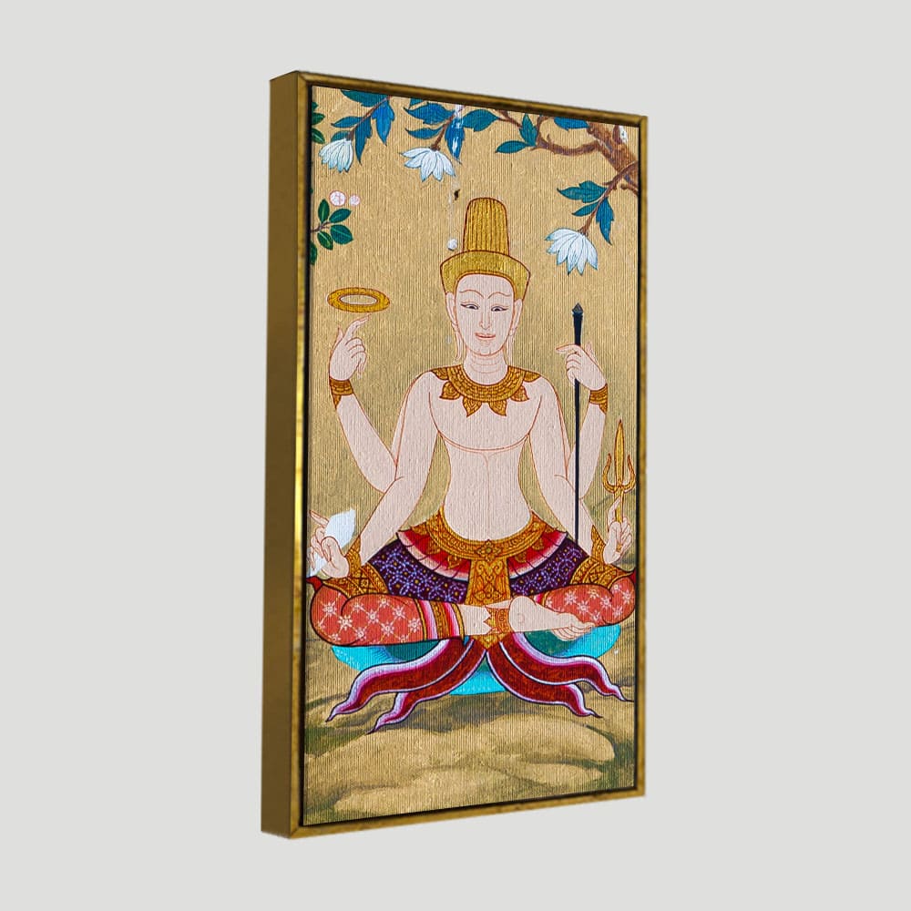 Hindu God Thai Style Art Wall Painting - Decor Smart