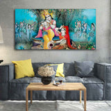 Hindu Lord Radha kishana Wall Painting - Decor Smart