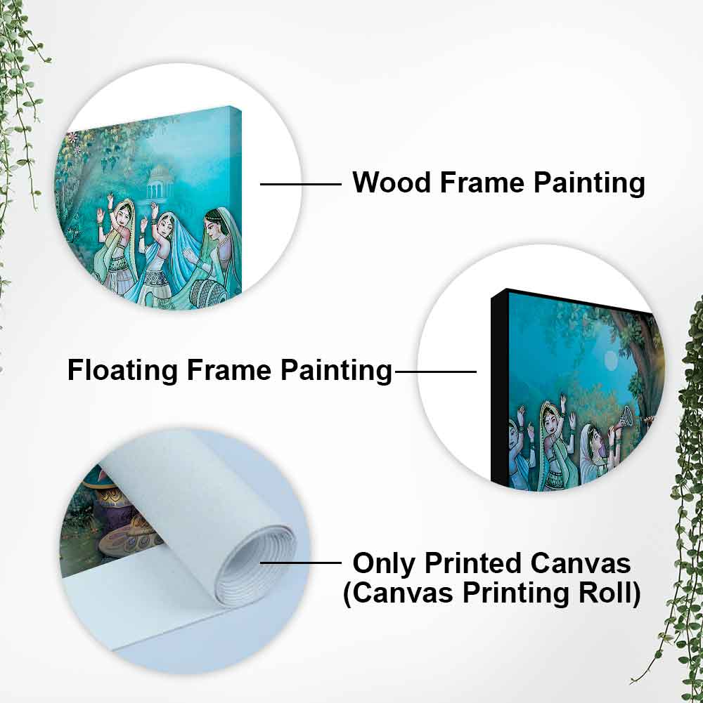 Hindu Lord Radha kishana Wall Painting - Decor Smart