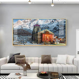 Holy Kedarnath Temple Premium Acrylic Floating Wall Painting - Decor Smart