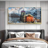 Holy Kedarnath Temple Premium Acrylic Floating Wall Painting - Decor Smart