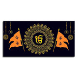 Holy Symbol Of Sikh Religion Canvas Wall Painting - Decor Smart