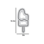 Ice Cream Stick Pink & White LED Neon Light