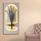 Elegant LED Wall Panel with Floral Holder