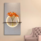 Designer Round LED Wall Decor with Display