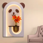 Panda Shaped LED Wall Decor for Kids Space