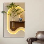 Modern LED Accent Wall Decor with vase
