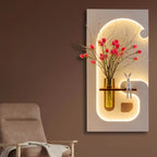 Modern LED Wall Decor with Vase Holder Decor