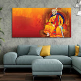 Indian Warrior Chhatrapati Shivaji Maharaj Wall Painting - Decor Smart