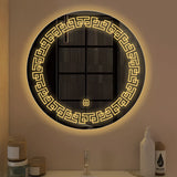 Infinity Edged Minimalistic Pattern LED Bathroom Wall Mirror - Decor Smart